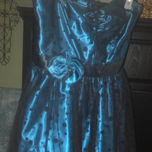 Strapless above knee dress